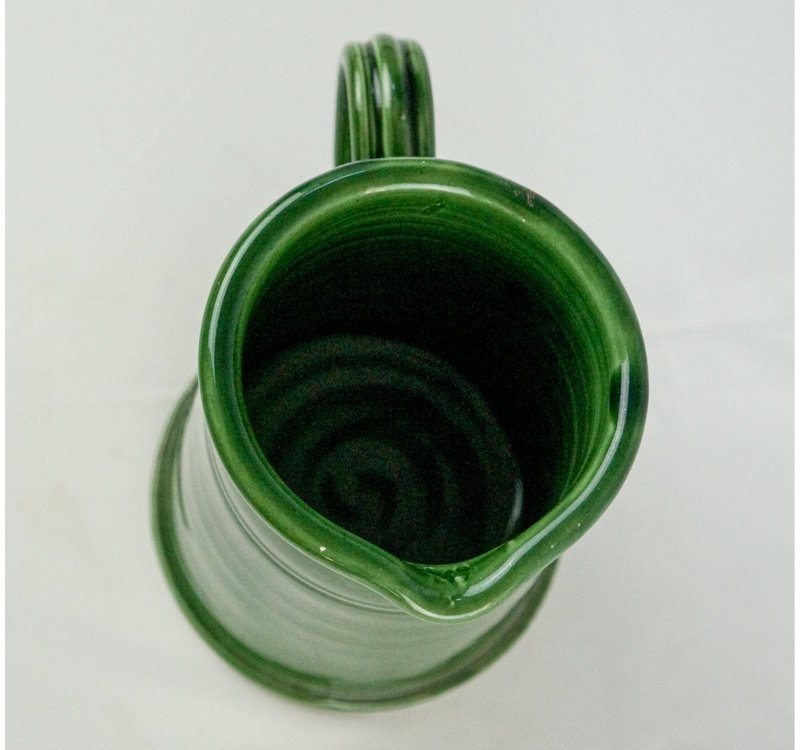 Antique Provence Green Water Pitcher