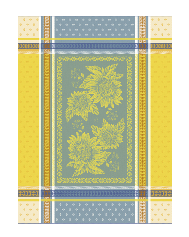 Beaulieu Azur Cotton Jacquard Dishtowel