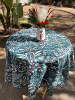 Solstice Heavy Coated Cotton Round Tablecloth (59")