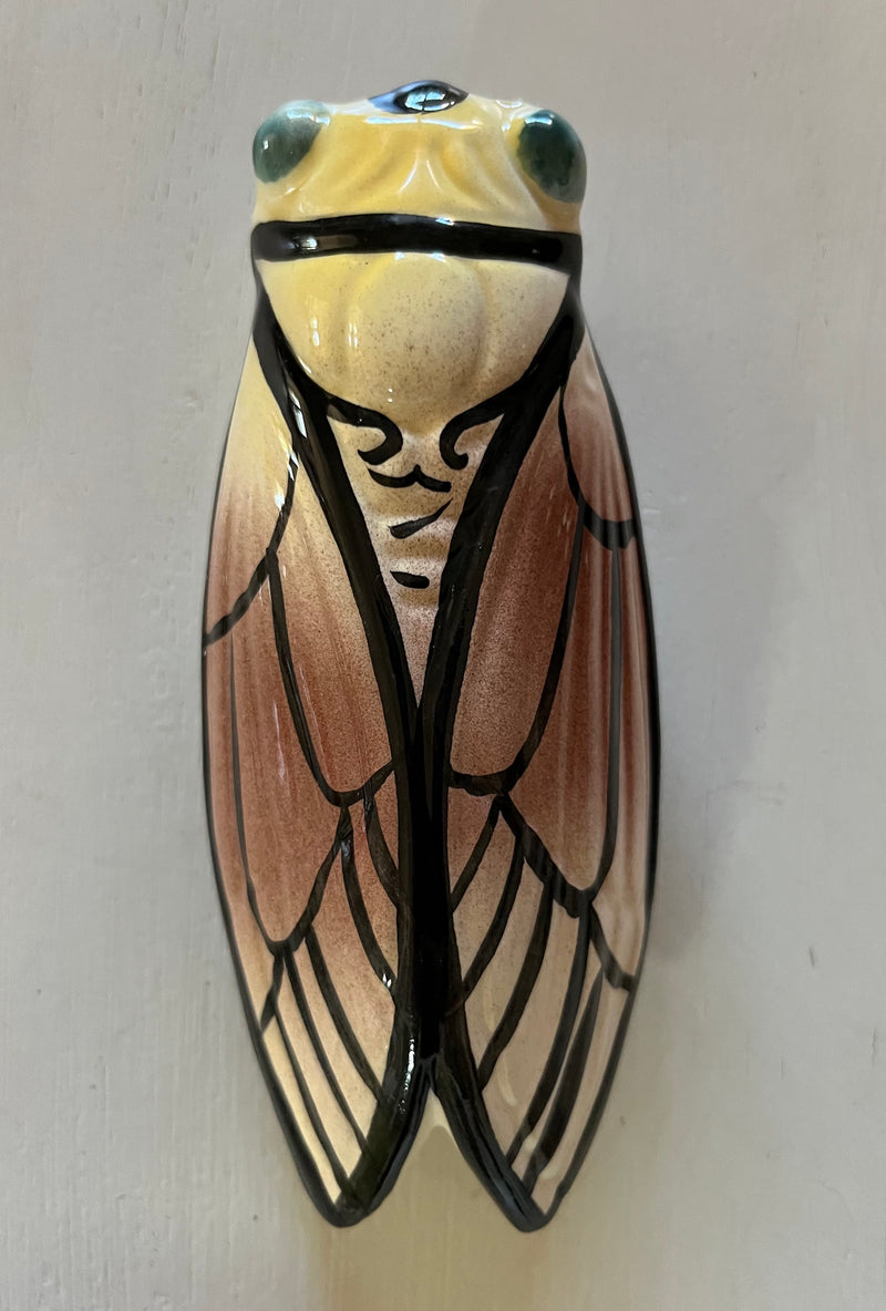 French Artisan-Made Ceramic Cicada (ombré)
