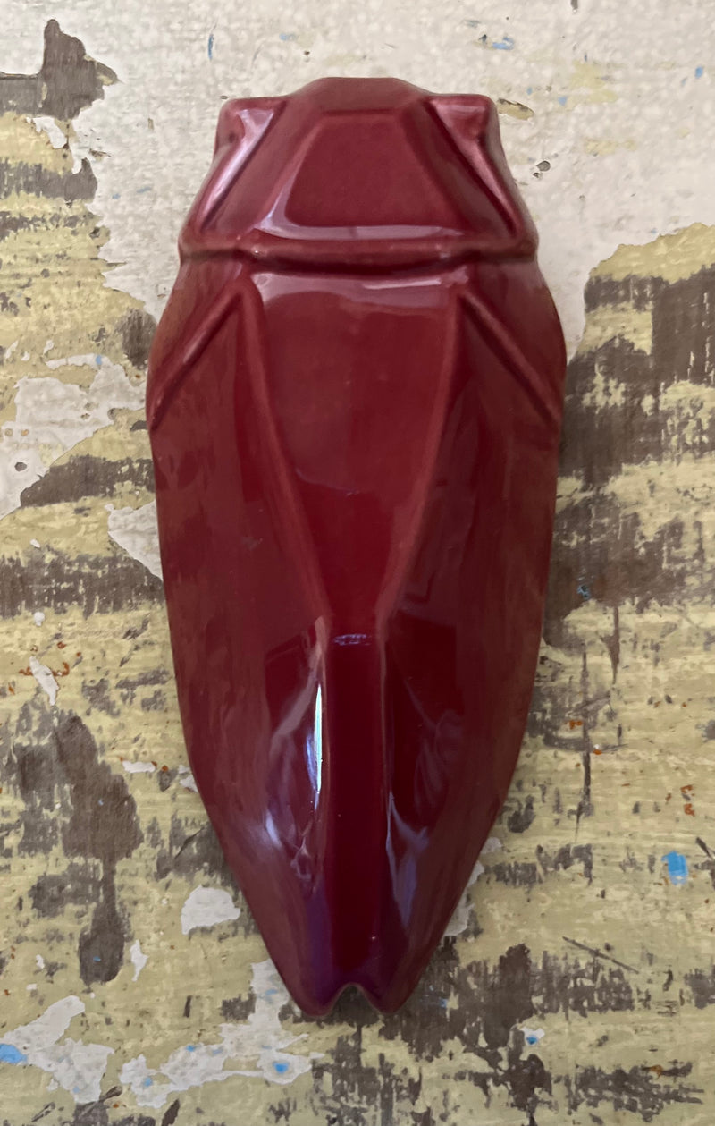 French Artisan-Made "DESIGN" Ceramic Cicada (wine)