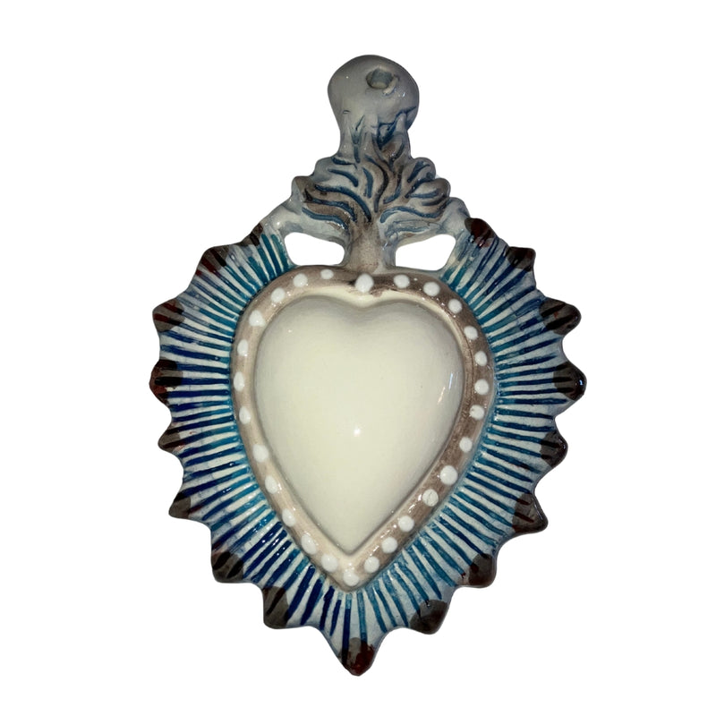 French Artisan-Made Ceramic Ex Voto White