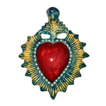 French Artisan-Made Ceramic Ex Voto Red