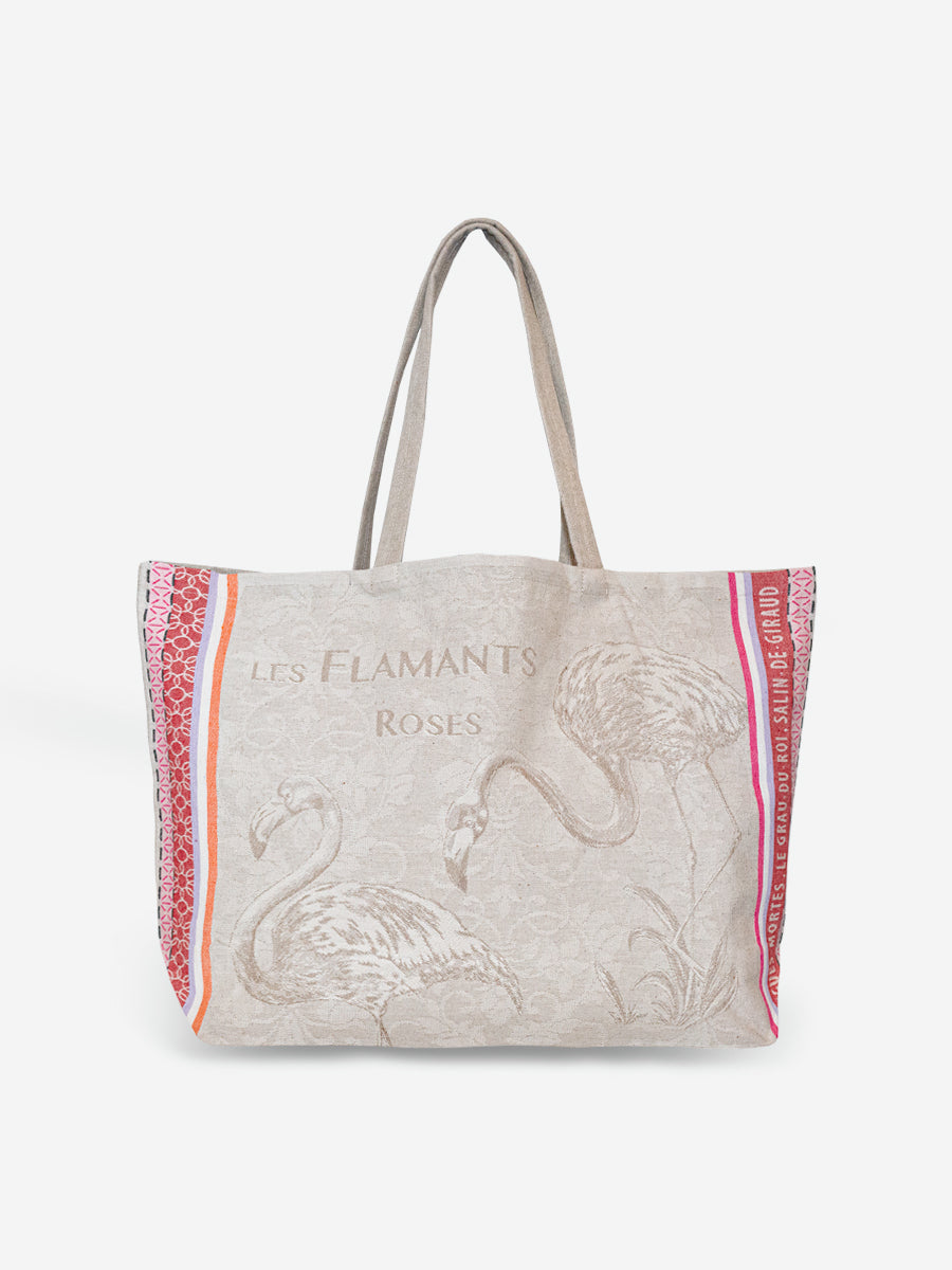 Tote Bag Flamingos – Bleu d'Olive