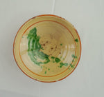 Antique Green Mottled Glaze Soup Plate