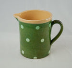 Antique Green with Polka Dots Savoy Pitcher