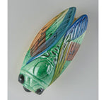 French Artisan-Made Ceramic Cicada (multi-color)