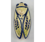 French Artisan-Made Ceramic Cicada (lavande)