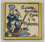 French Art Nouveau Cuisine Ceramic Tile