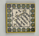 French Art Nouveau Ceramic Tile (Brassee-small)