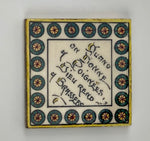 French Art Nouveau Ceramic Tile (Brassee-small)