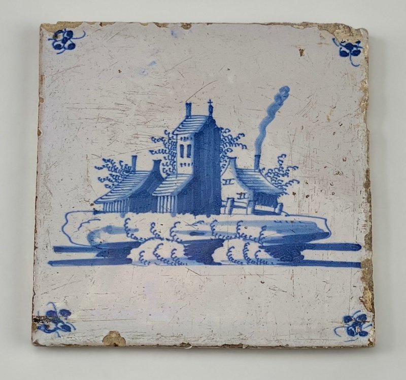 Antique Delft Ceramic Tile (4)