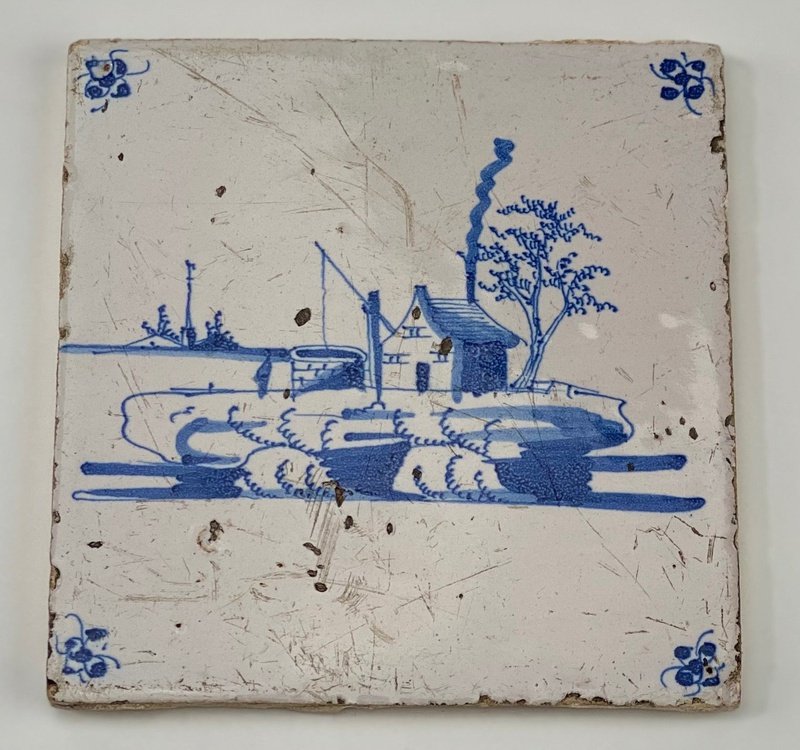 Antique Delft Ceramic Tile (5)