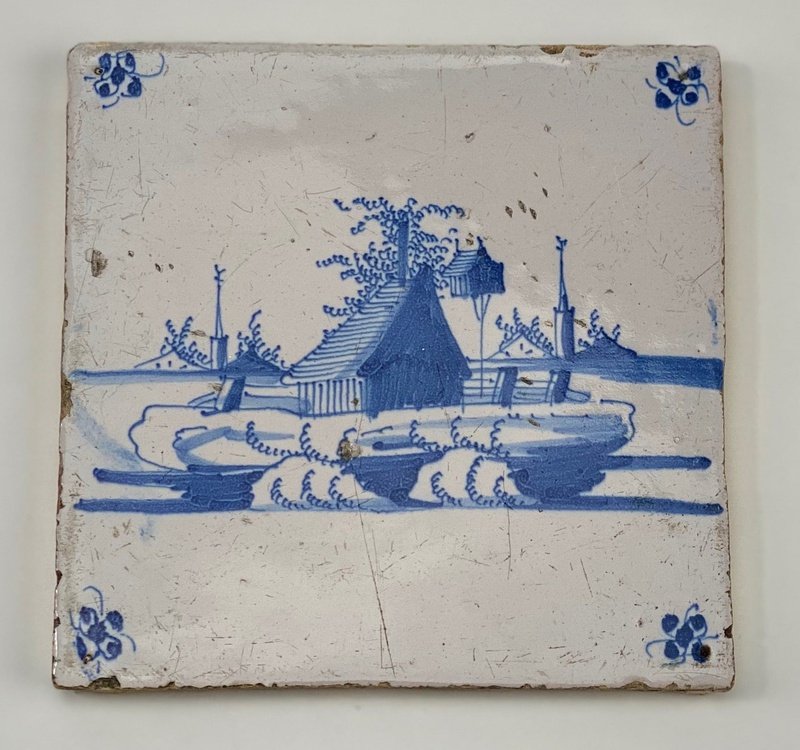 Antique Delft Ceramic Tile (6)