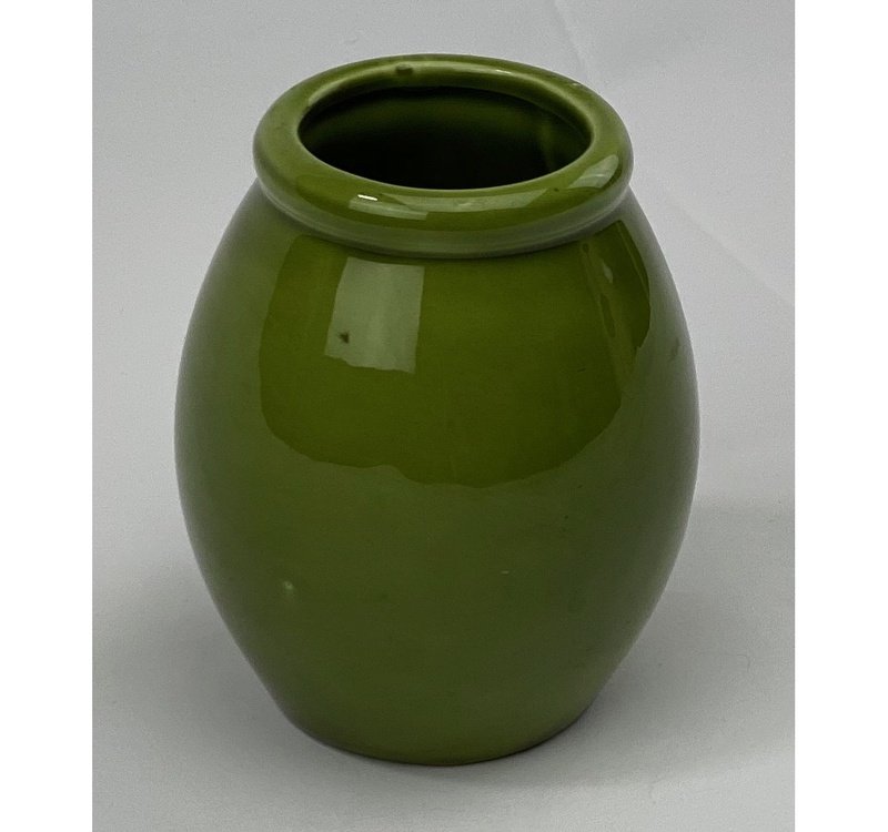 Antique No Handle Green Vase