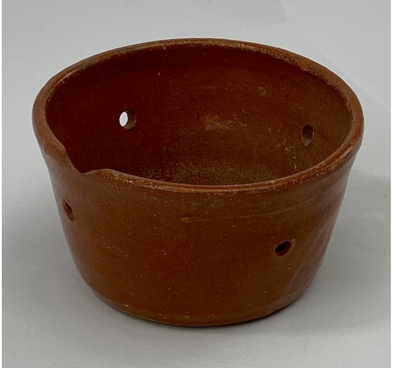 Antique 19th Century Pot à Faisselle with Pour Spout