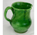 Antique Green Glaze Provence Pitcher (Medium)