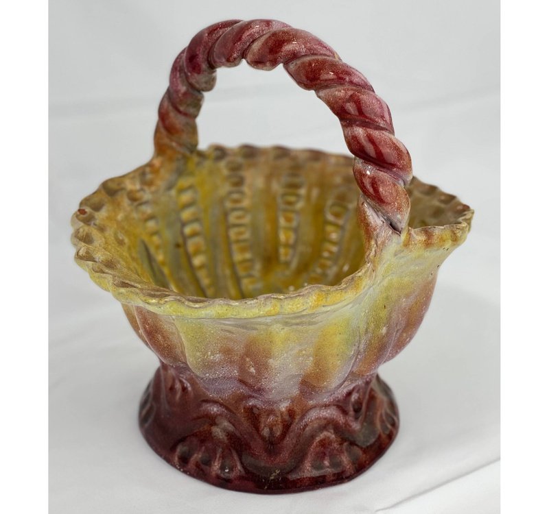 Antique 20th Century Ceramic Fruit Basket