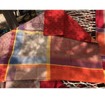 Massilia Red Teflon-Coated Jacquard Tablecloth