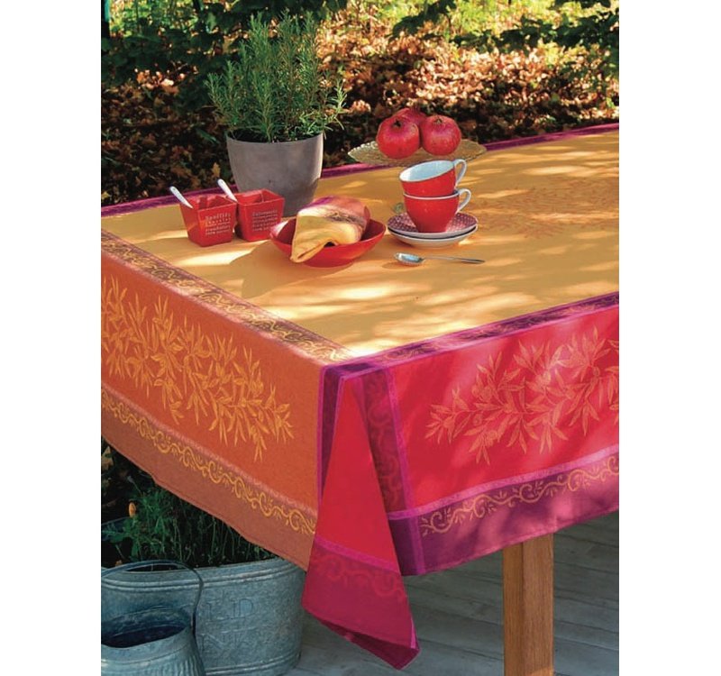 CIGALE DE PROVENCE Acrylic Cotton Coated French Provence Tablecloth CIGALE DE PROVENCE Acrylic Cotton Coated French Provence Tablecloth