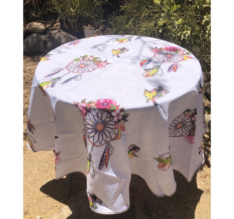 Dreamcatcher/Bird Polyester Tablecloth