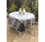Reillane Grey Teflon-Coated Jacquard Tablecloth