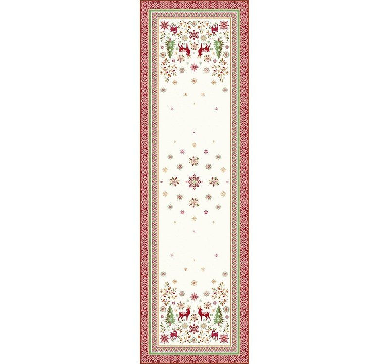 Vallée Red/Green Deco Table Runner