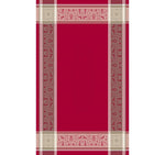 Vars Cardinal (red) Teflon-Coated Jacquard Tablecloth