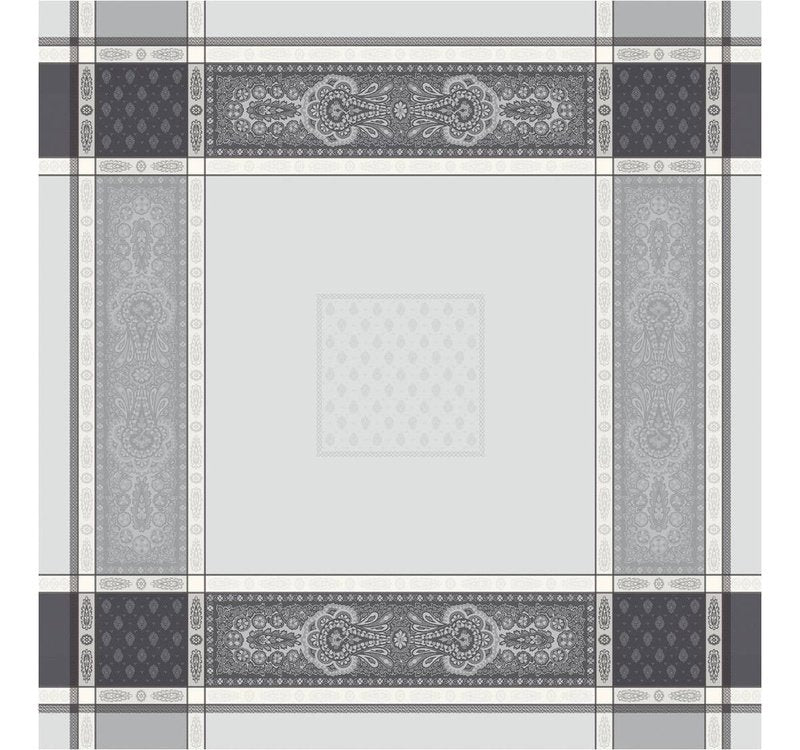 Vaucluse Grey Teflon-Coated Jacquard Tablecloth